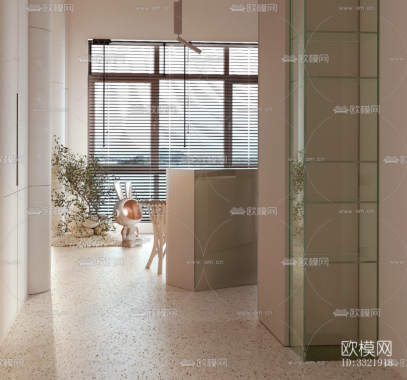 现代客厅效果图下载（渲染图8）