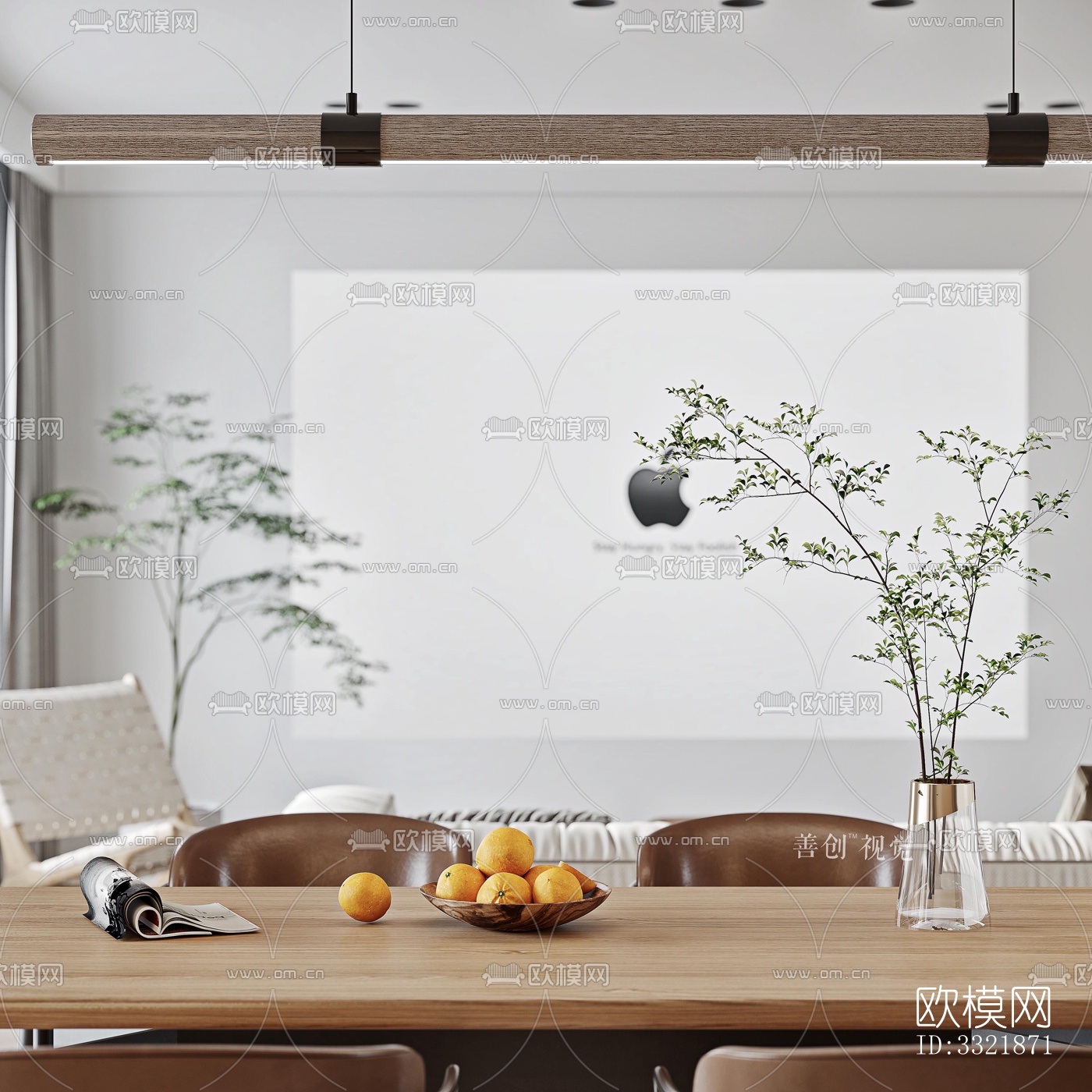 现代客厅效果图下载（渲染图11）