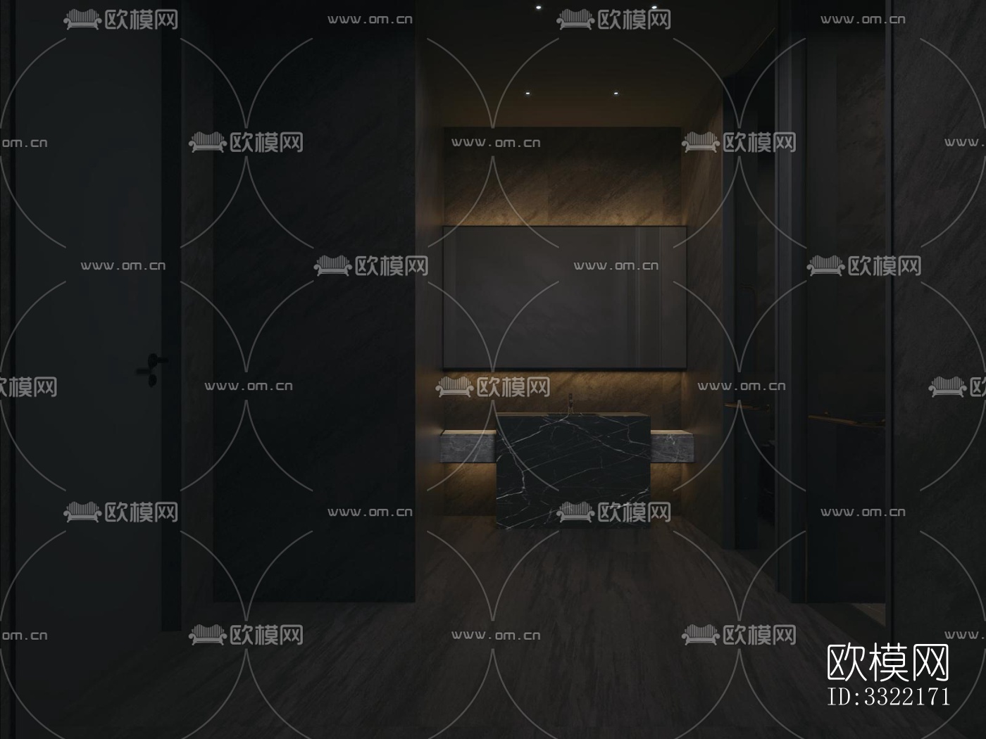 现代客厅效果图下载（渲染图3）