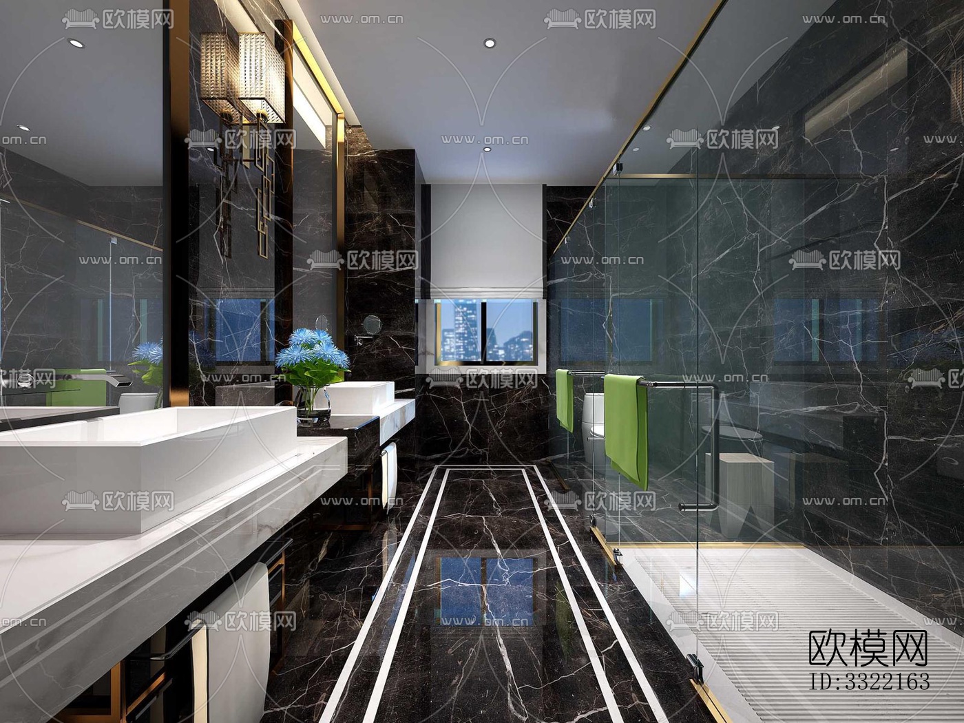 现代客厅效果图下载（渲染图3）