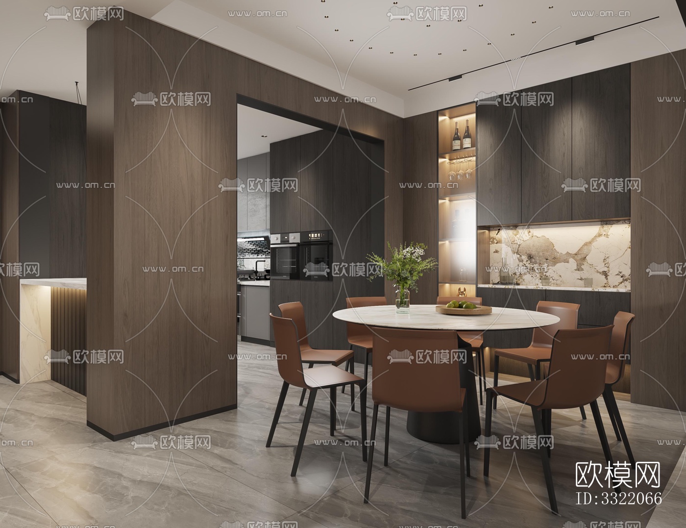 现代客厅效果图下载（渲染图5）