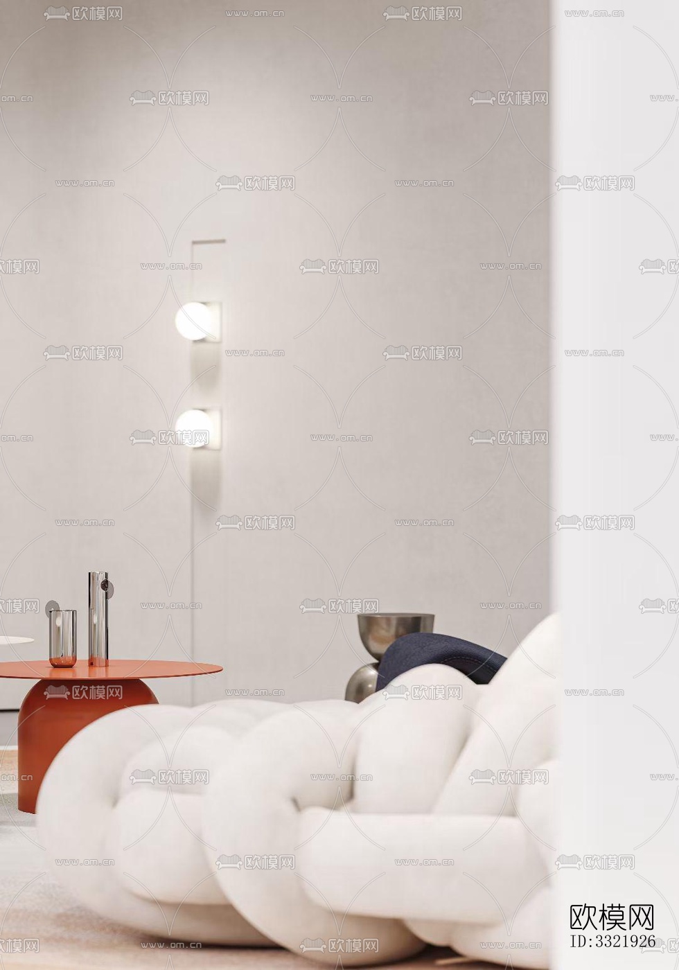 现代客厅效果图下载（渲染图3）