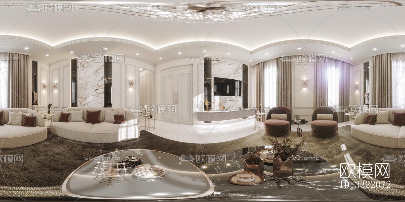 现代客厅效果图下载（渲染图5）