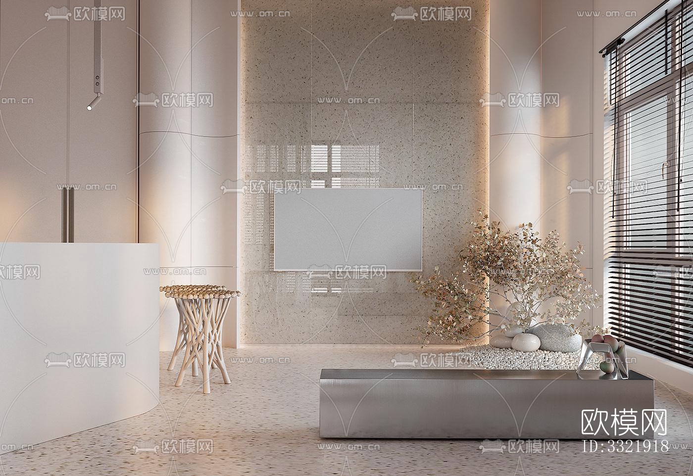 现代客厅效果图下载（渲染图6）