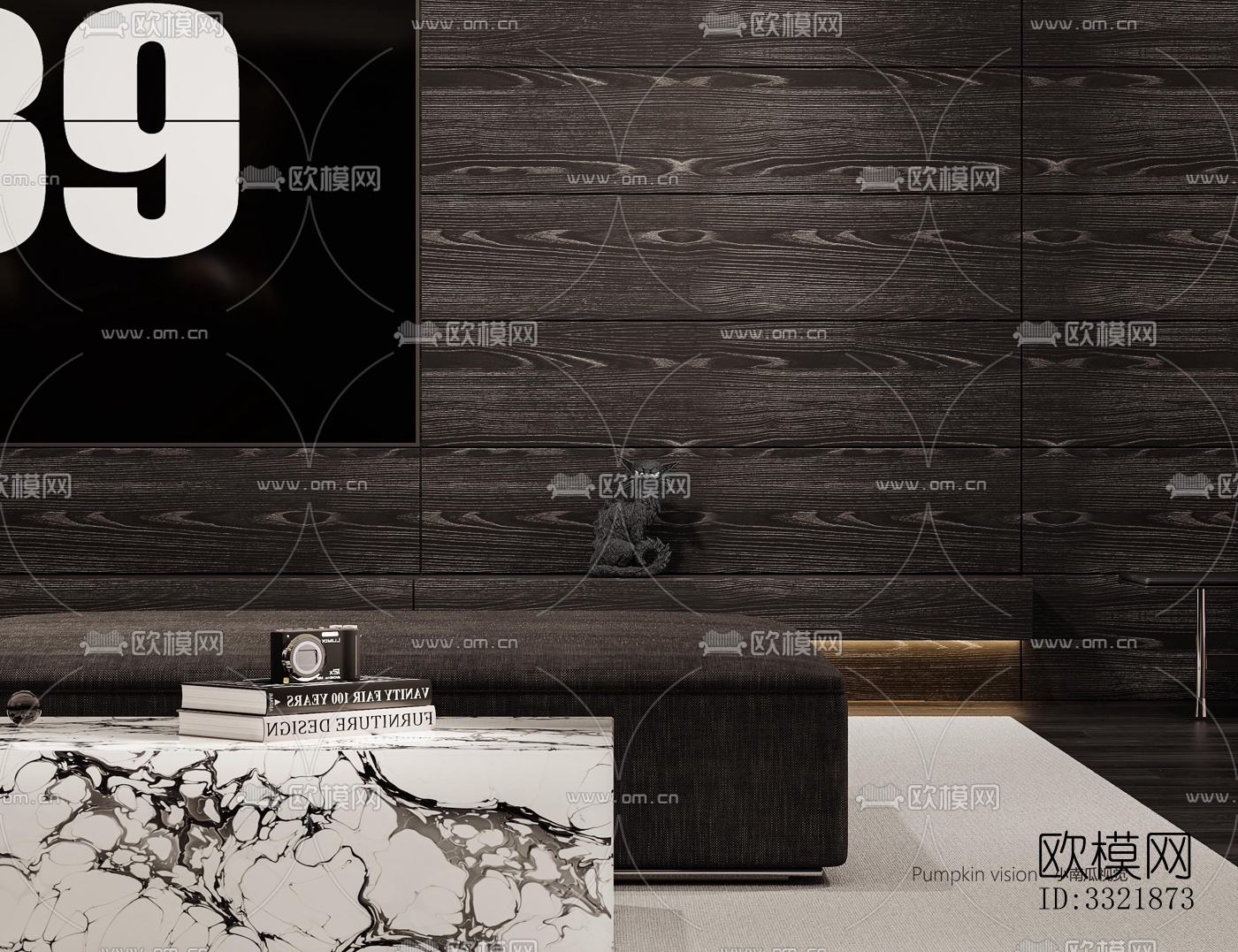 现代客厅效果图下载（渲染图7）