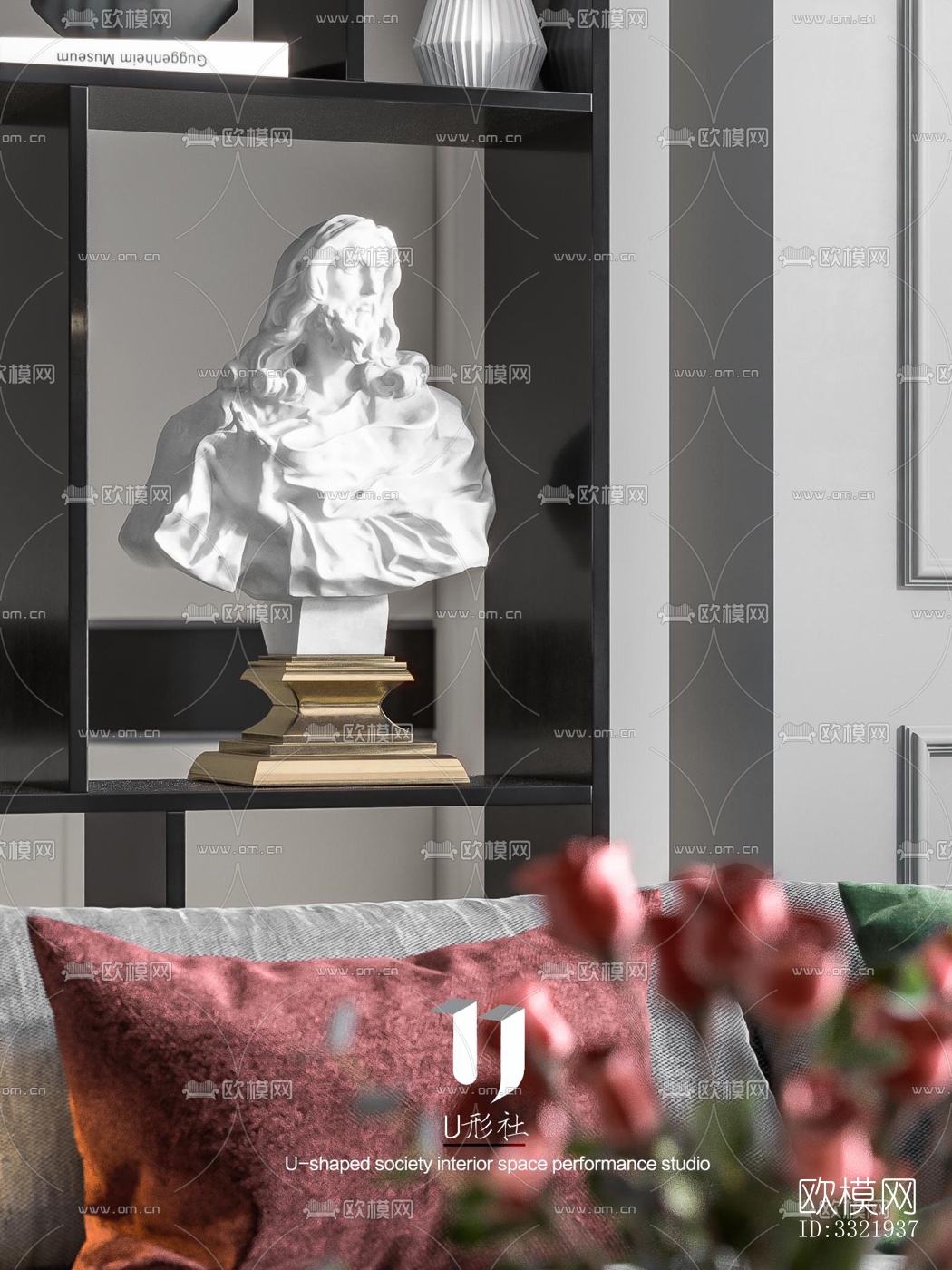 现代客厅效果图下载（渲染图7）