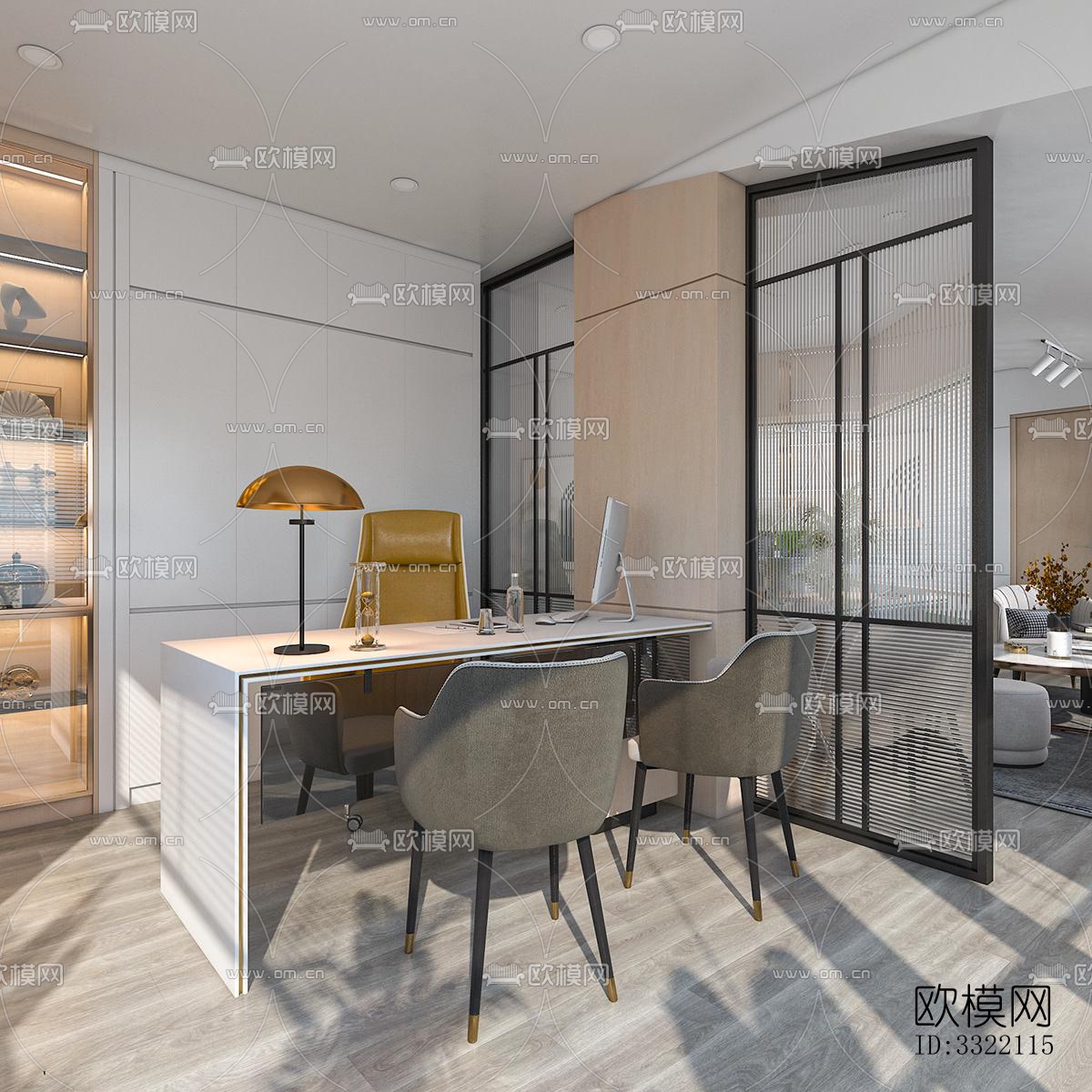 现代客厅效果图下载（渲染图7）