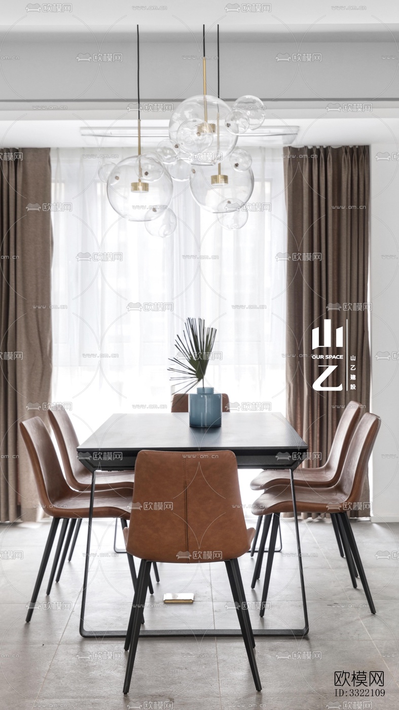 现代客厅效果图下载（渲染图5）