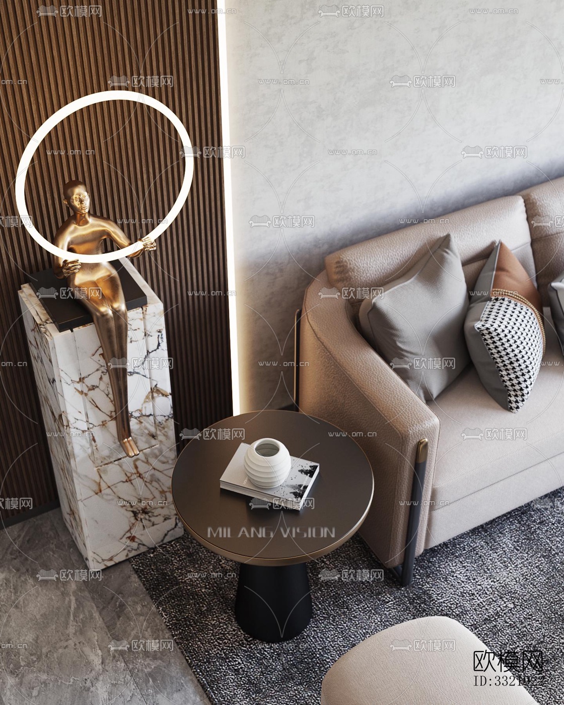 现代客厅效果图下载（渲染图8）