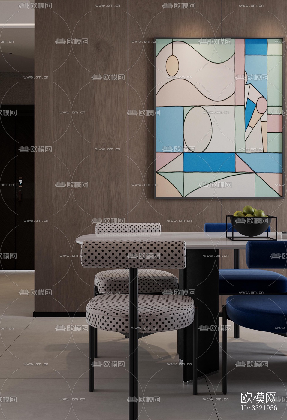 现代客厅效果图下载（渲染图2）