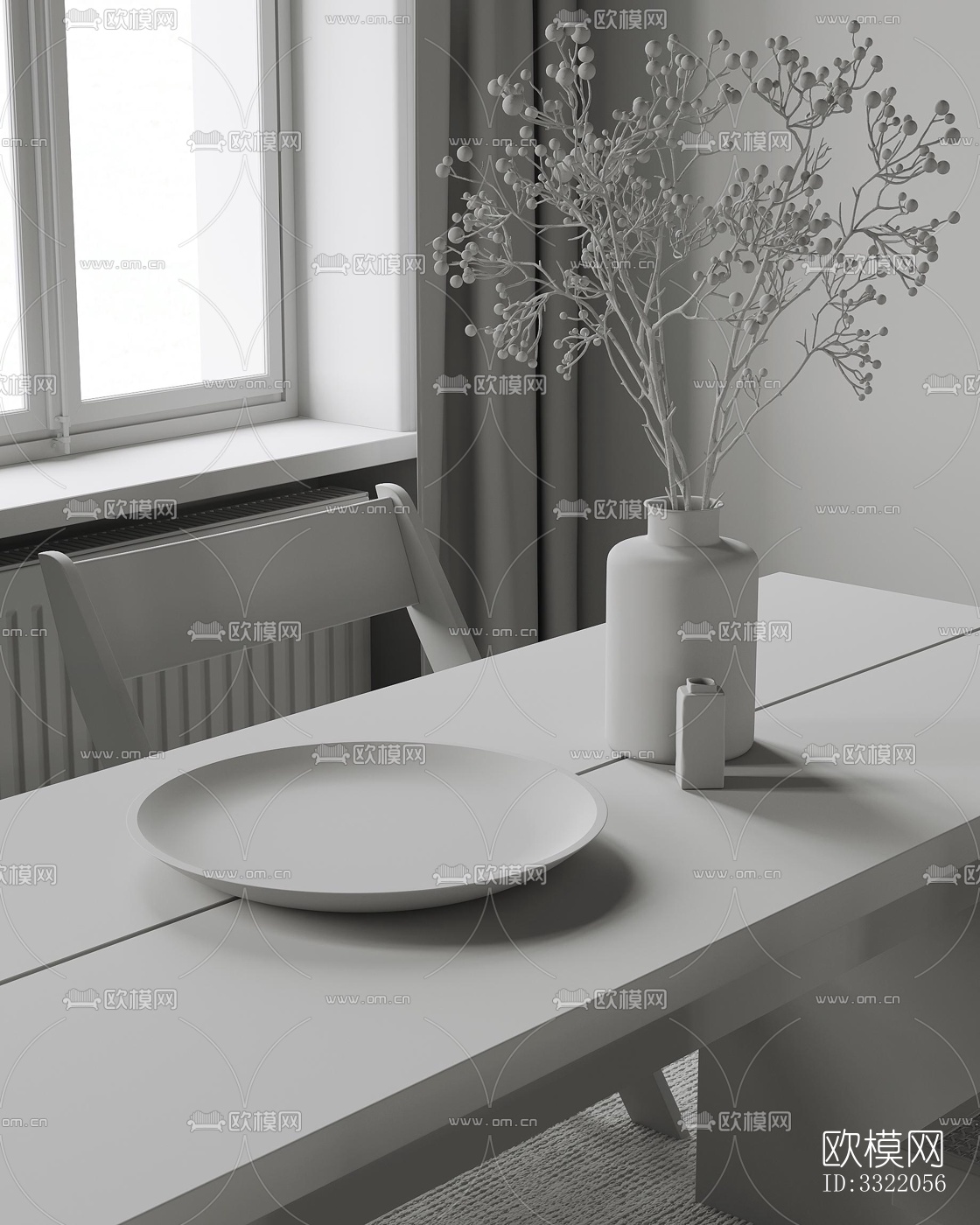 现代客厅效果图下载（渲染图8）