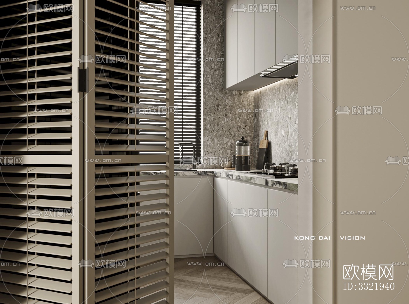 现代客厅效果图下载（渲染图2）