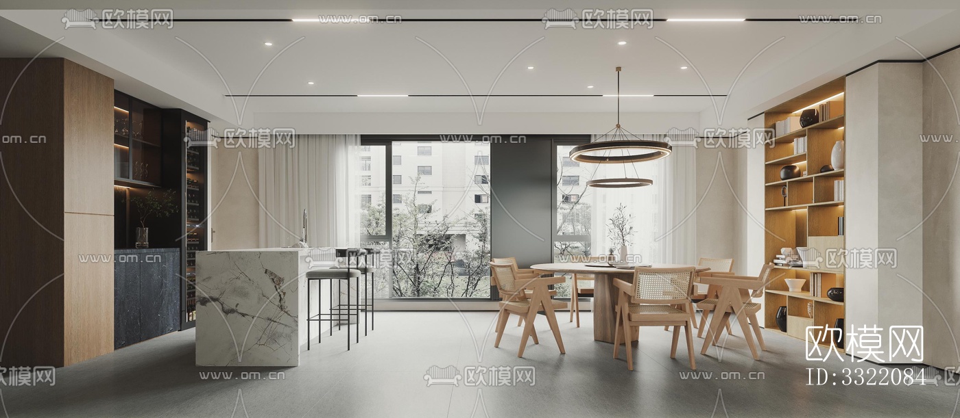 现代客厅效果图下载（渲染图11）