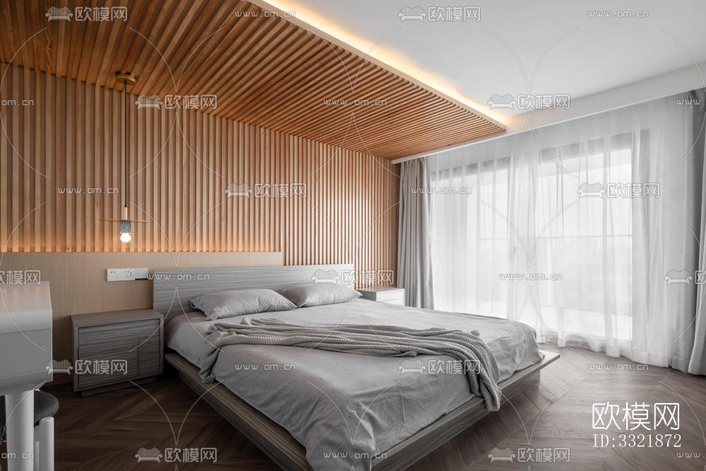 现代客厅效果图下载（渲染图5）