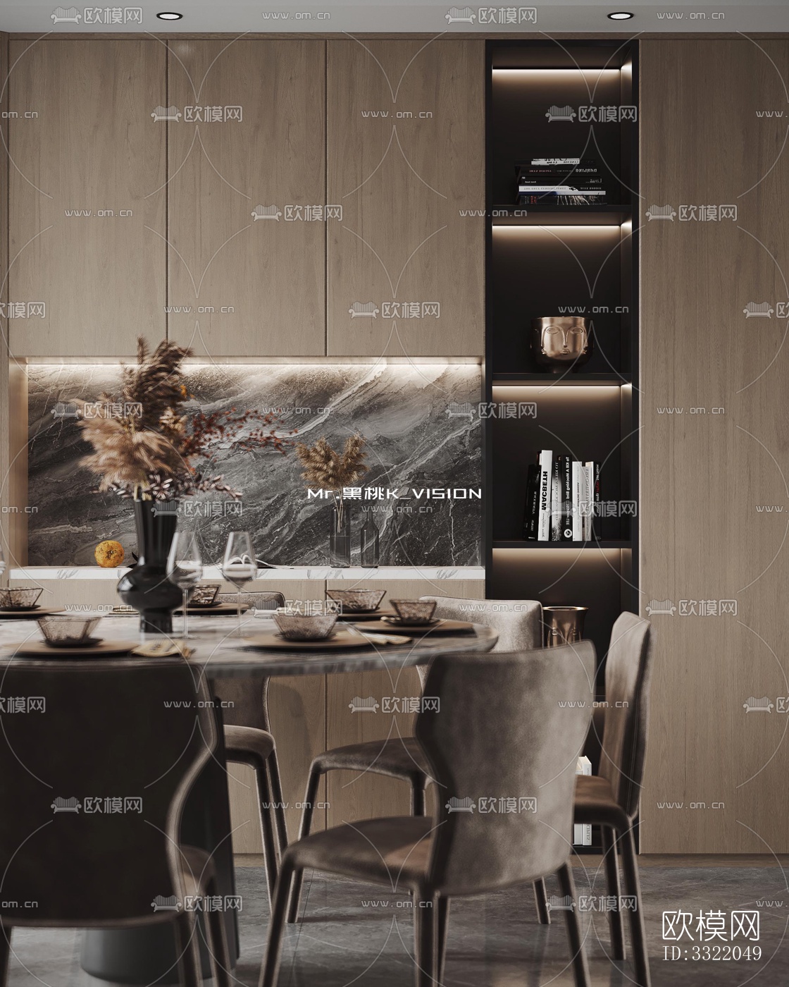 现代客厅效果图下载（渲染图10）