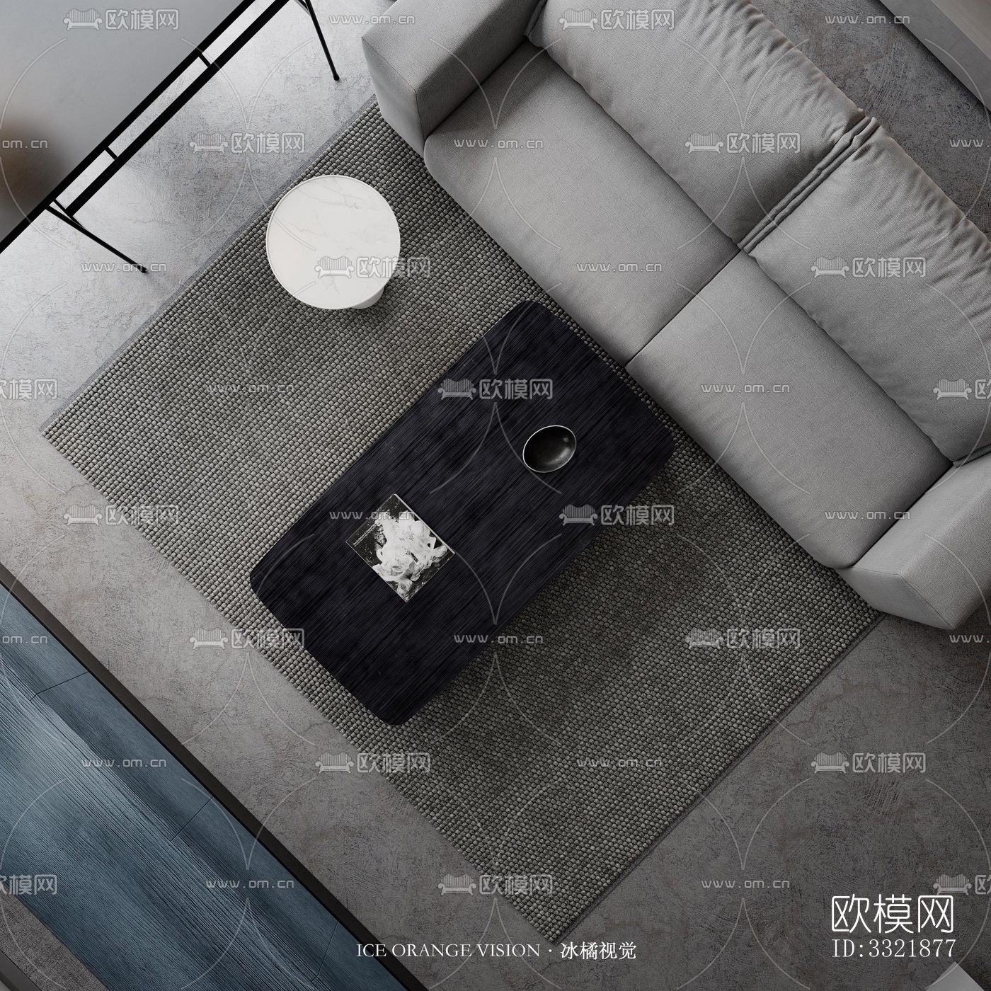 现代客厅效果图下载（渲染图6）