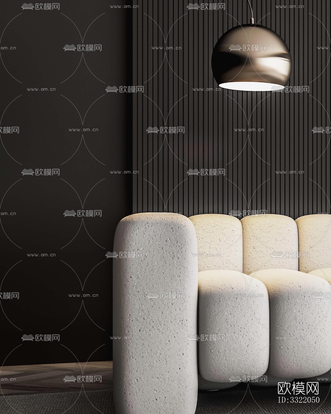 现代客厅效果图下载（渲染图2）