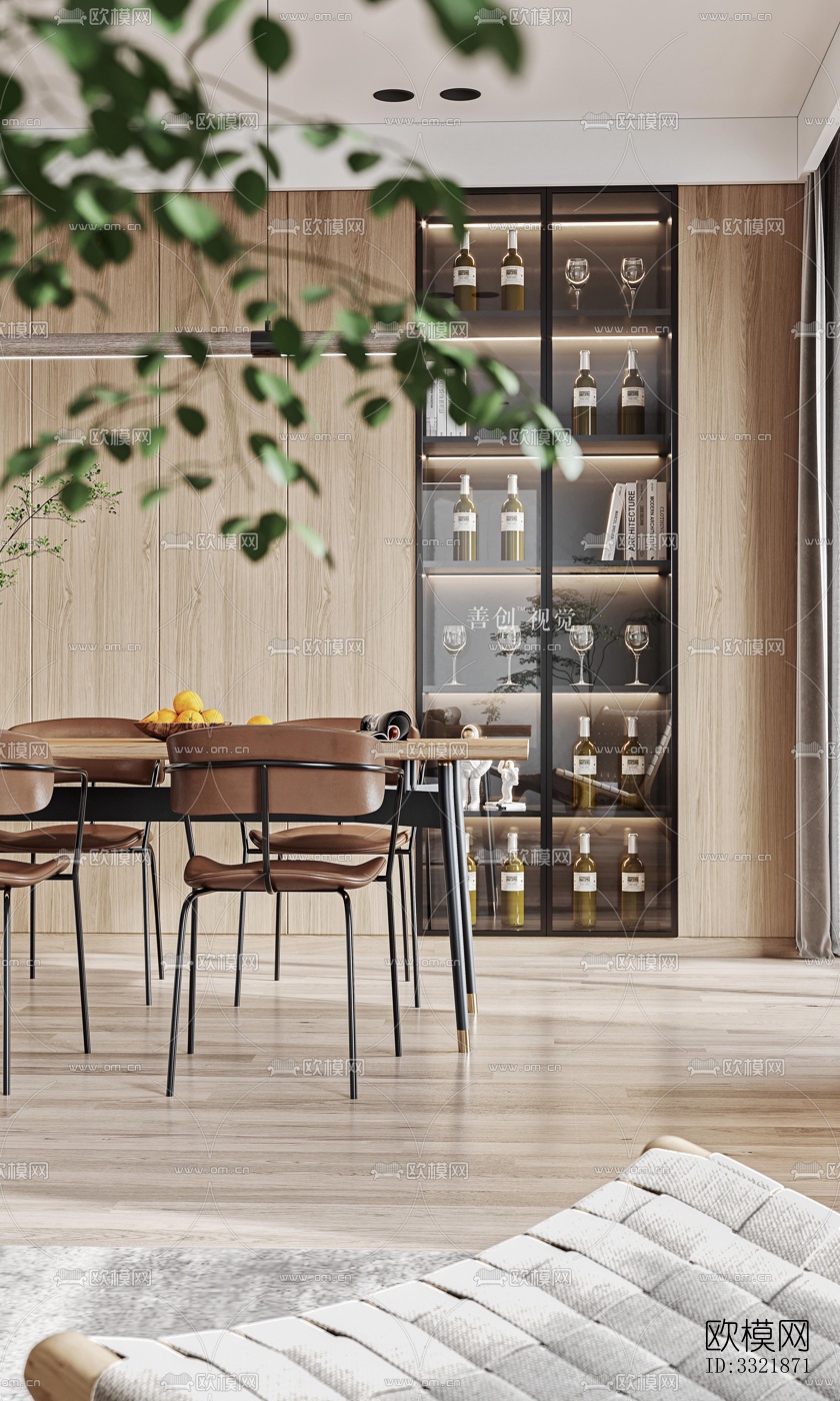 现代客厅效果图下载（渲染图2）