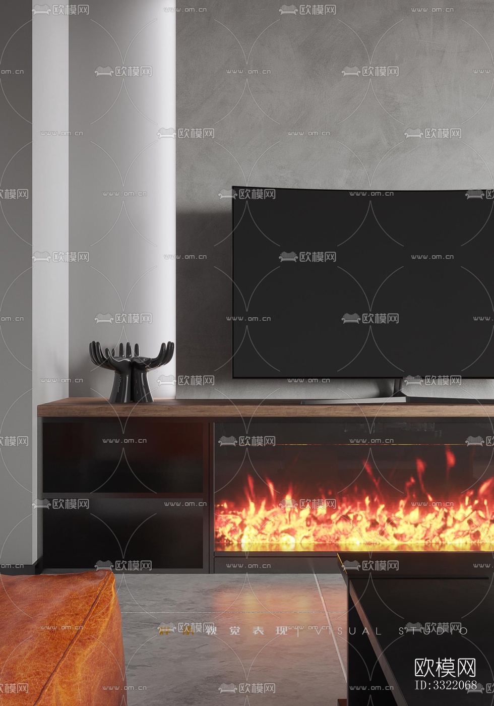 现代客厅效果图下载（渲染图11）