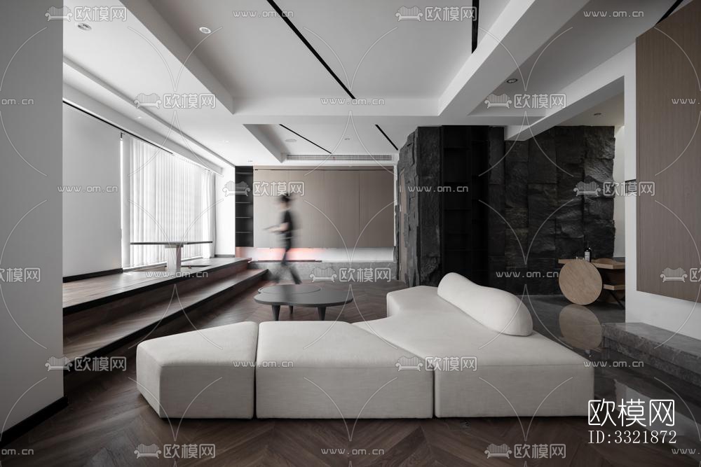 现代客厅效果图下载（渲染图1）