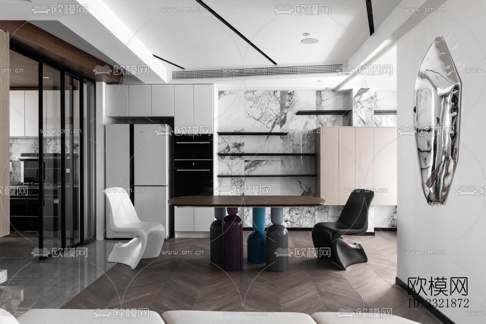 现代客厅效果图下载（渲染图12）