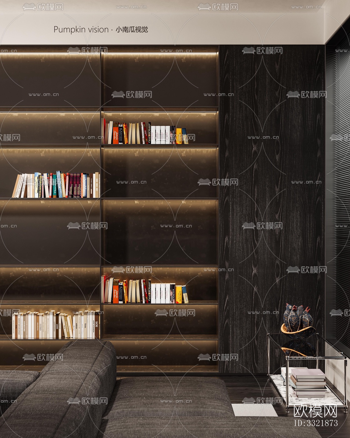 现代客厅效果图下载（渲染图9）