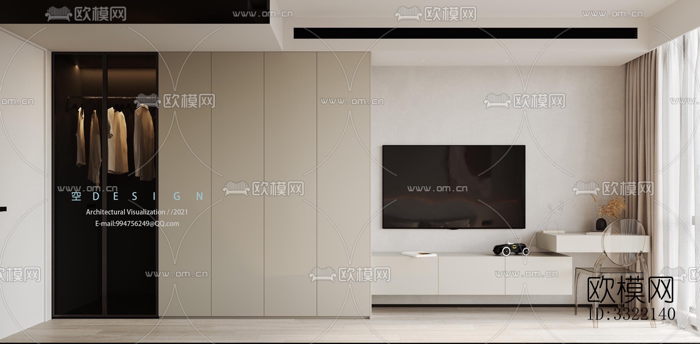 现代客厅效果图下载（渲染图9）