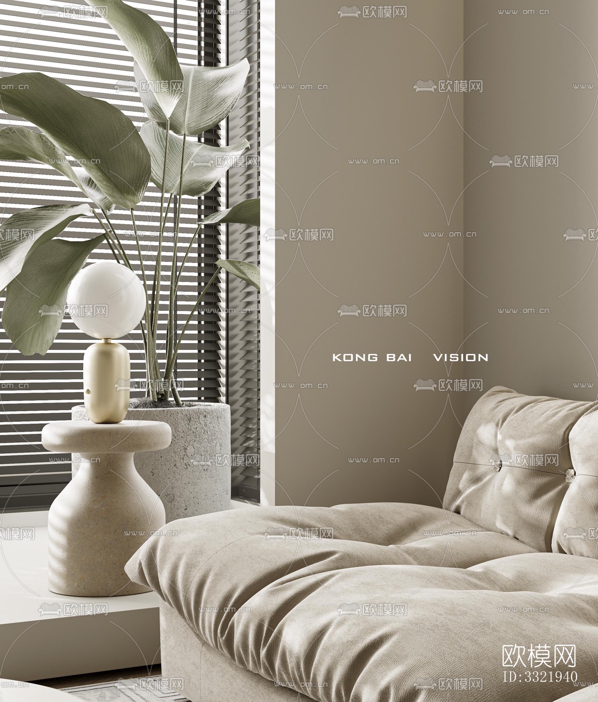 现代客厅效果图下载（渲染图8）