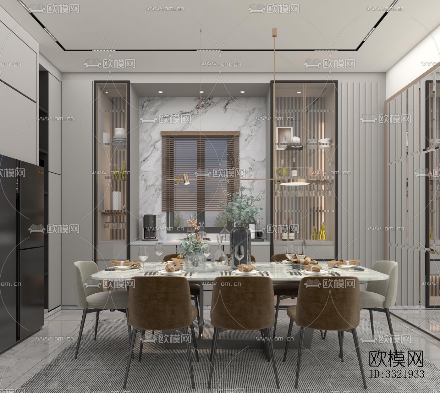 现代客厅效果图下载（渲染图1）