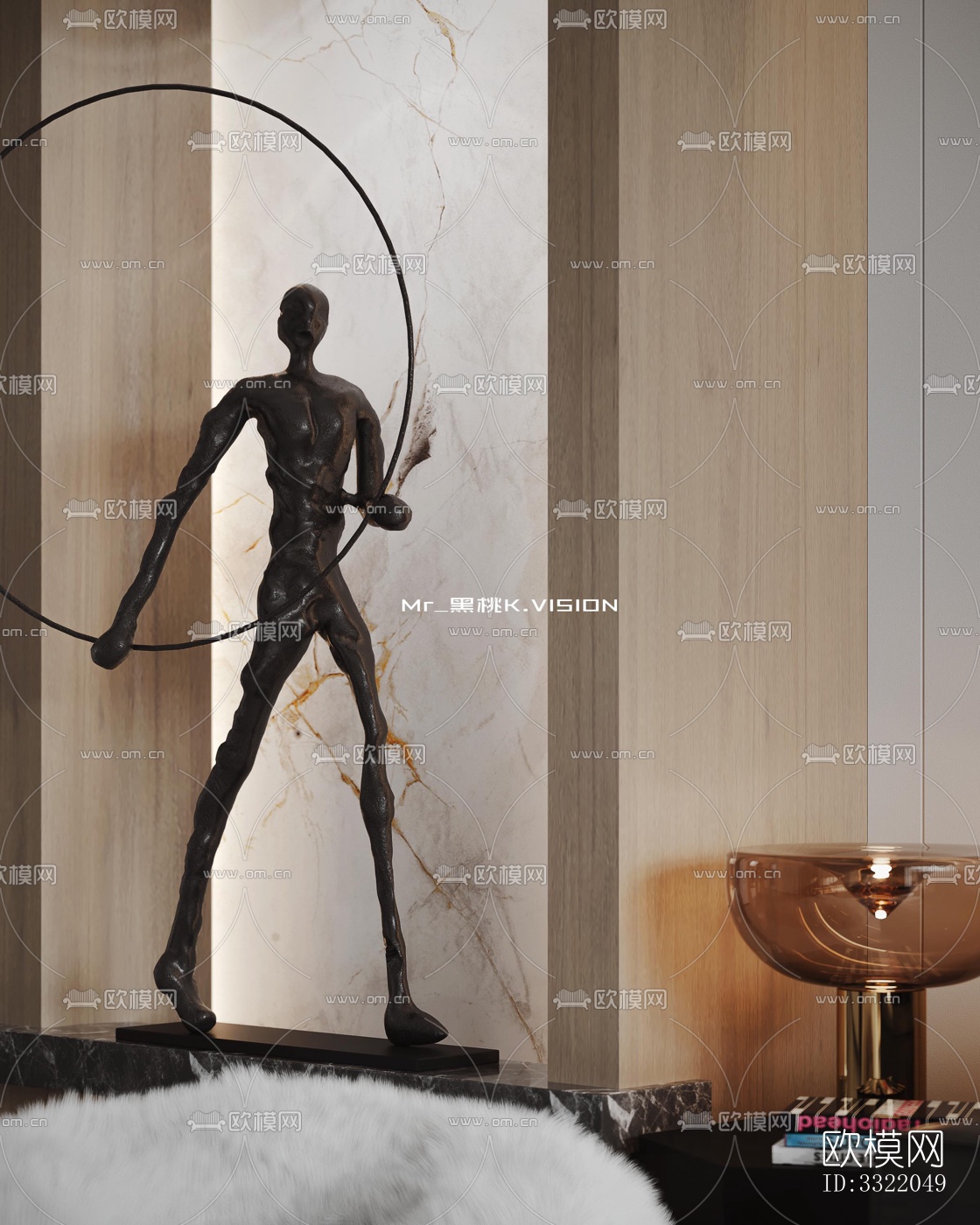 现代客厅效果图下载（渲染图9）