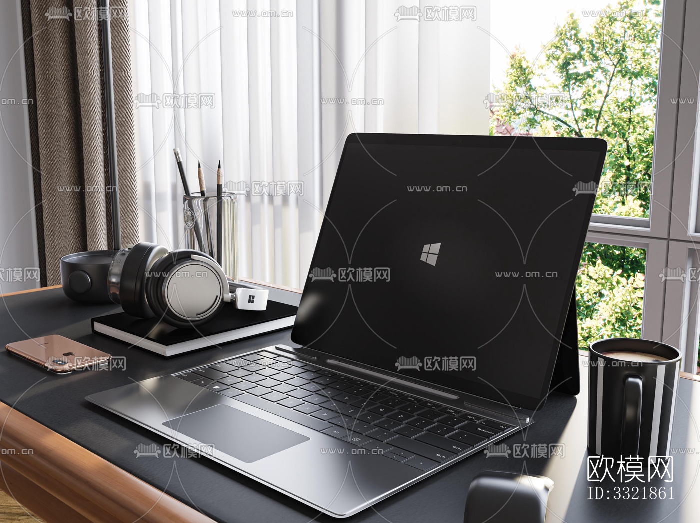 现代客厅效果图下载（渲染图5）