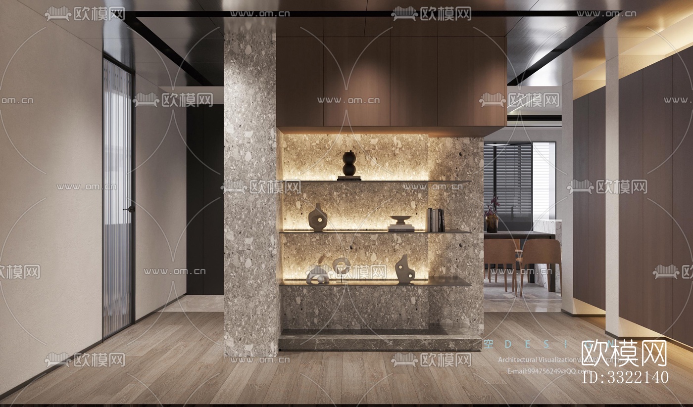 现代客厅效果图下载（渲染图5）