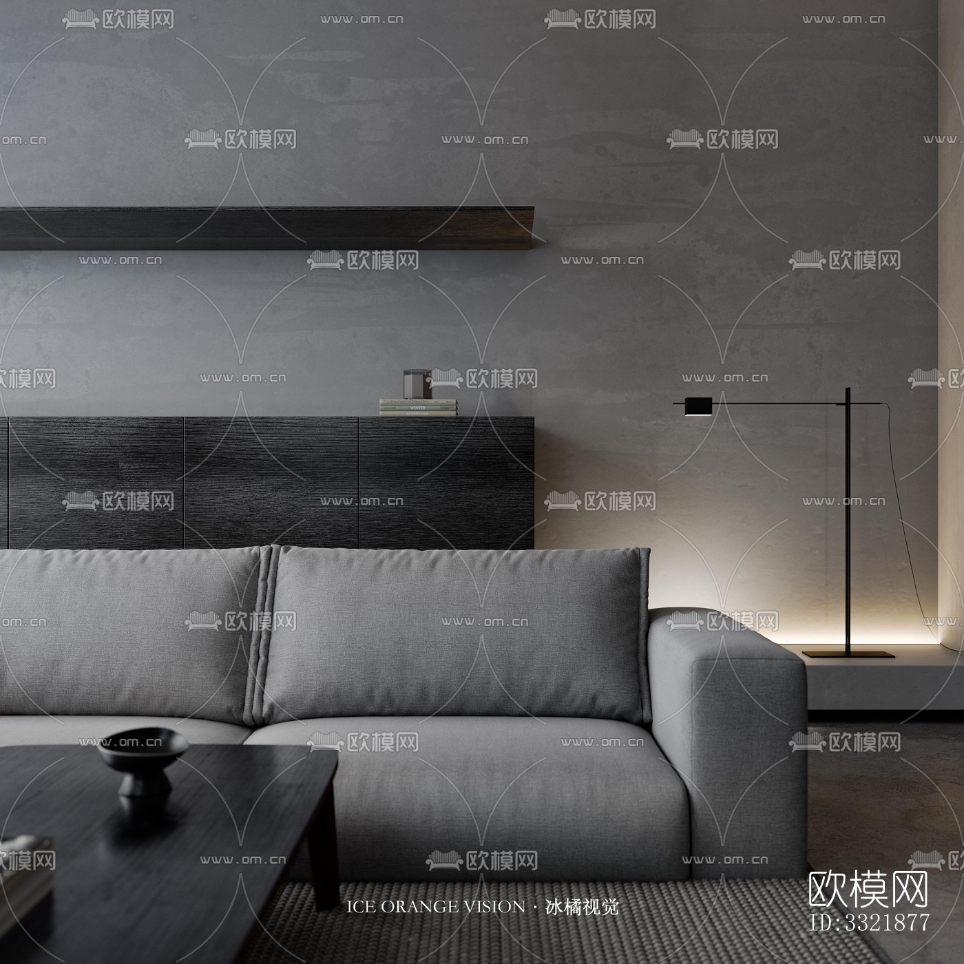 现代客厅效果图下载（渲染图5）