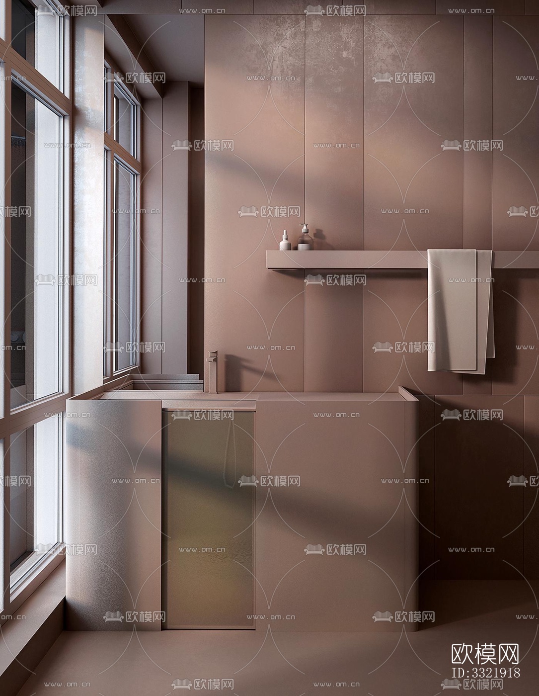 现代客厅效果图下载（渲染图10）