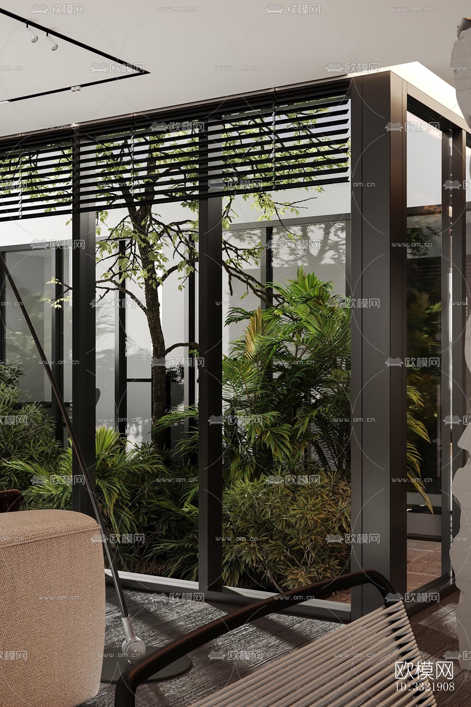 现代客厅效果图下载（渲染图11）