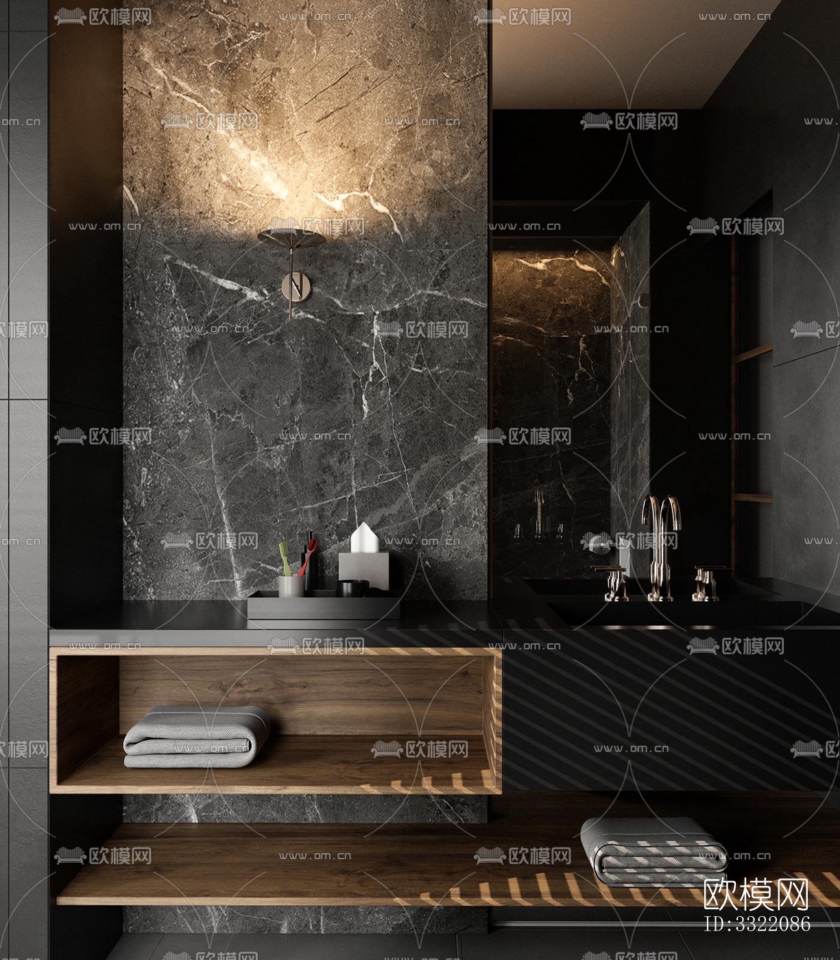 现代客厅效果图下载（渲染图5）