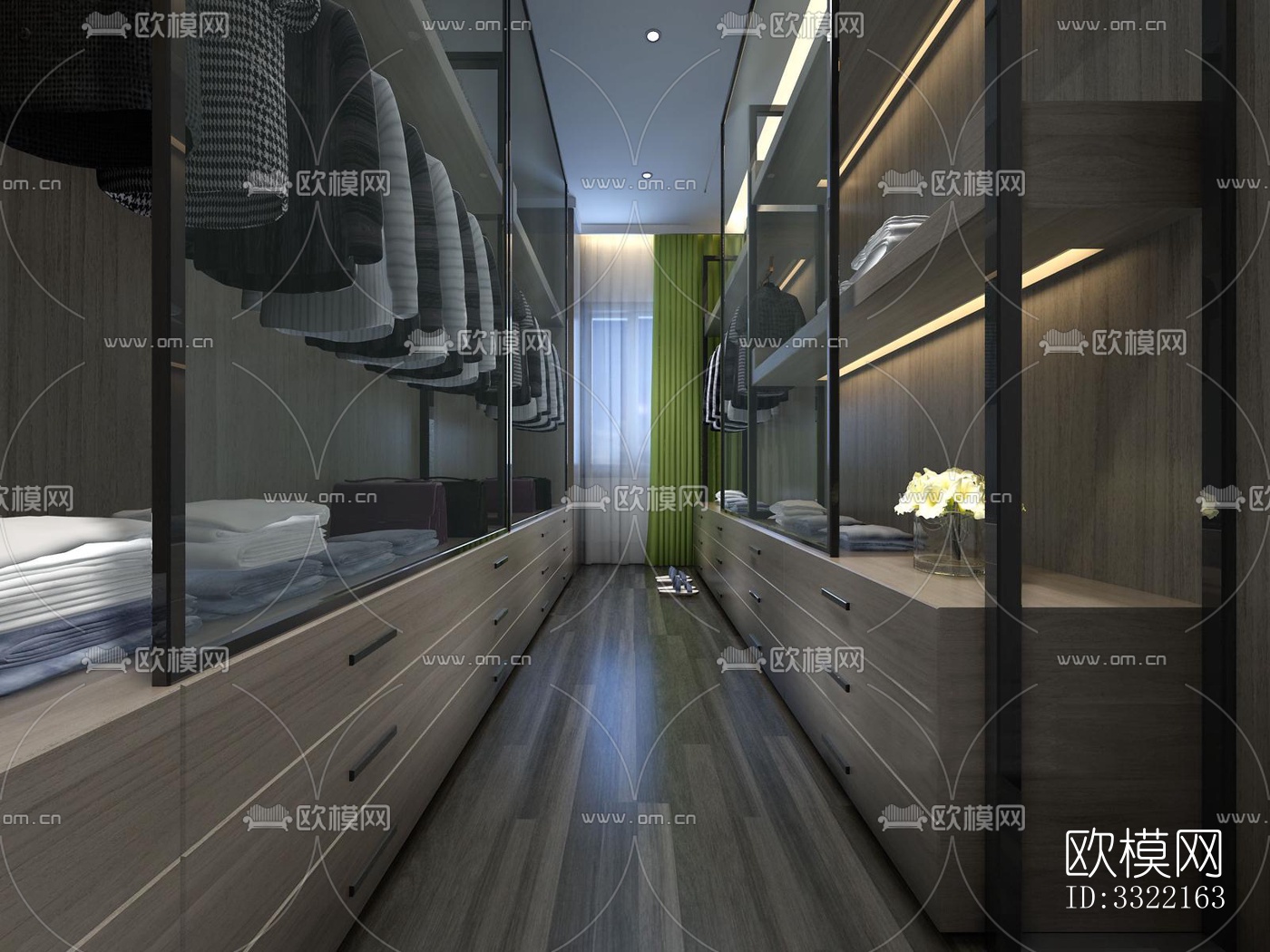 现代客厅效果图下载（渲染图4）