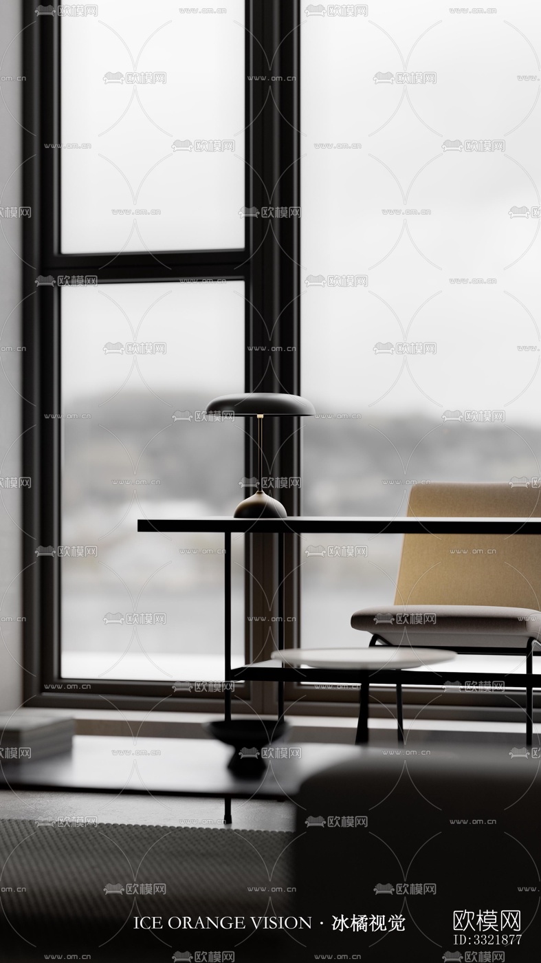 现代客厅效果图下载（渲染图7）