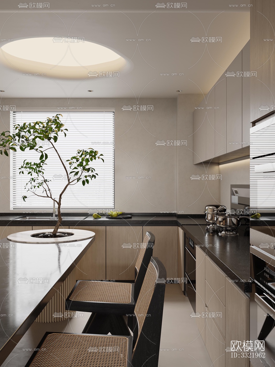 现代客厅效果图下载（渲染图3）