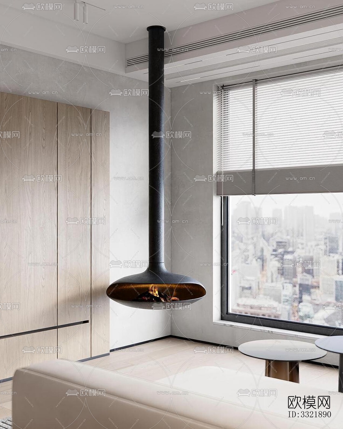 现代客厅效果图下载（渲染图15）