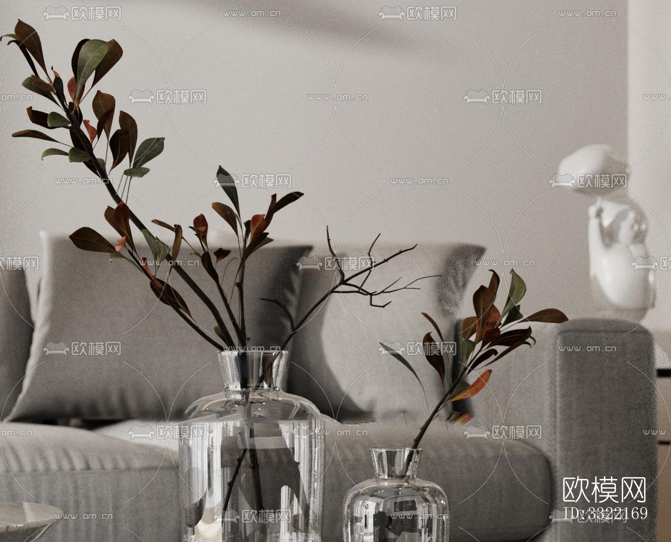 现代客厅效果图下载（渲染图1）