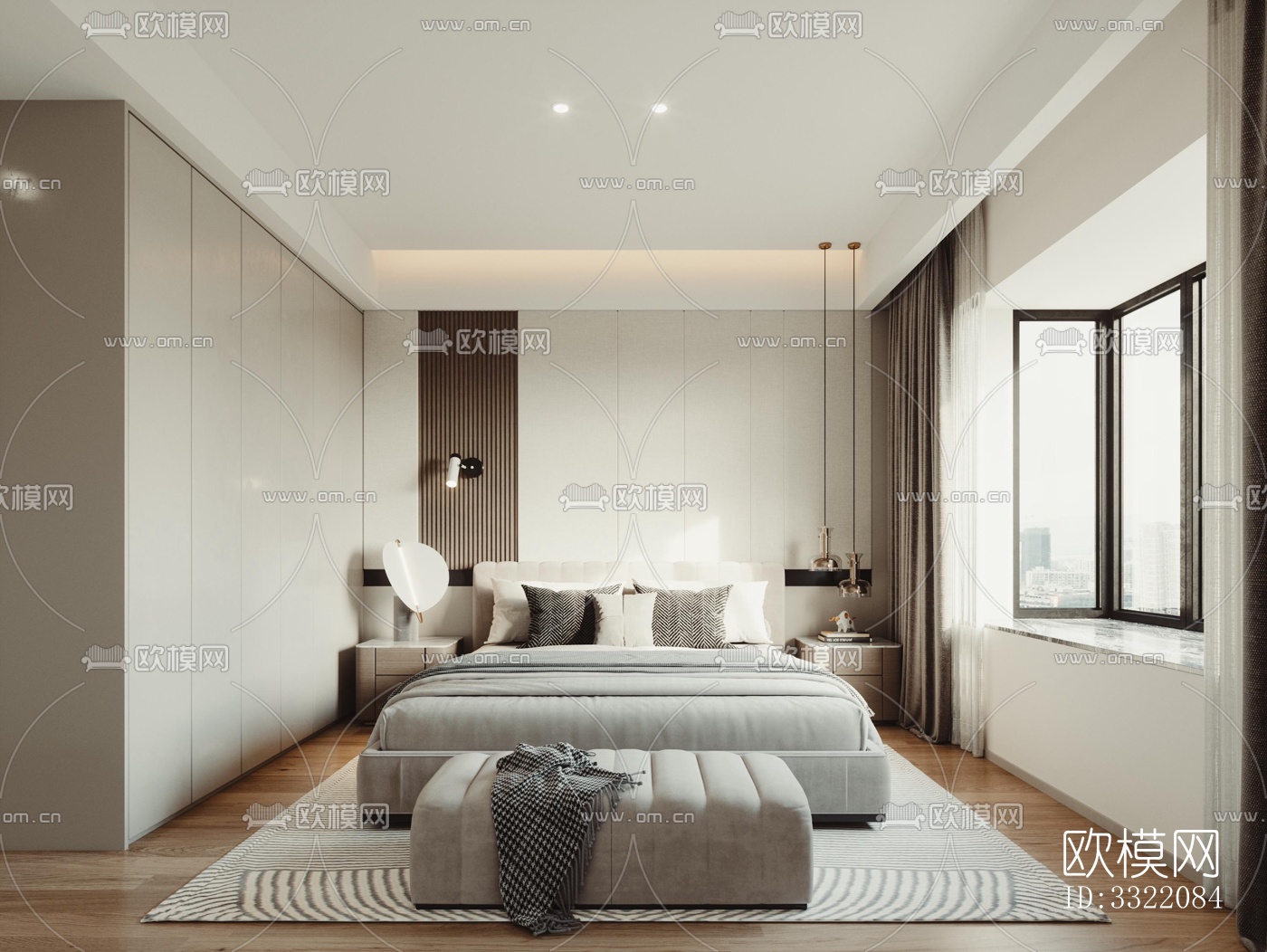 现代客厅效果图下载（渲染图14）