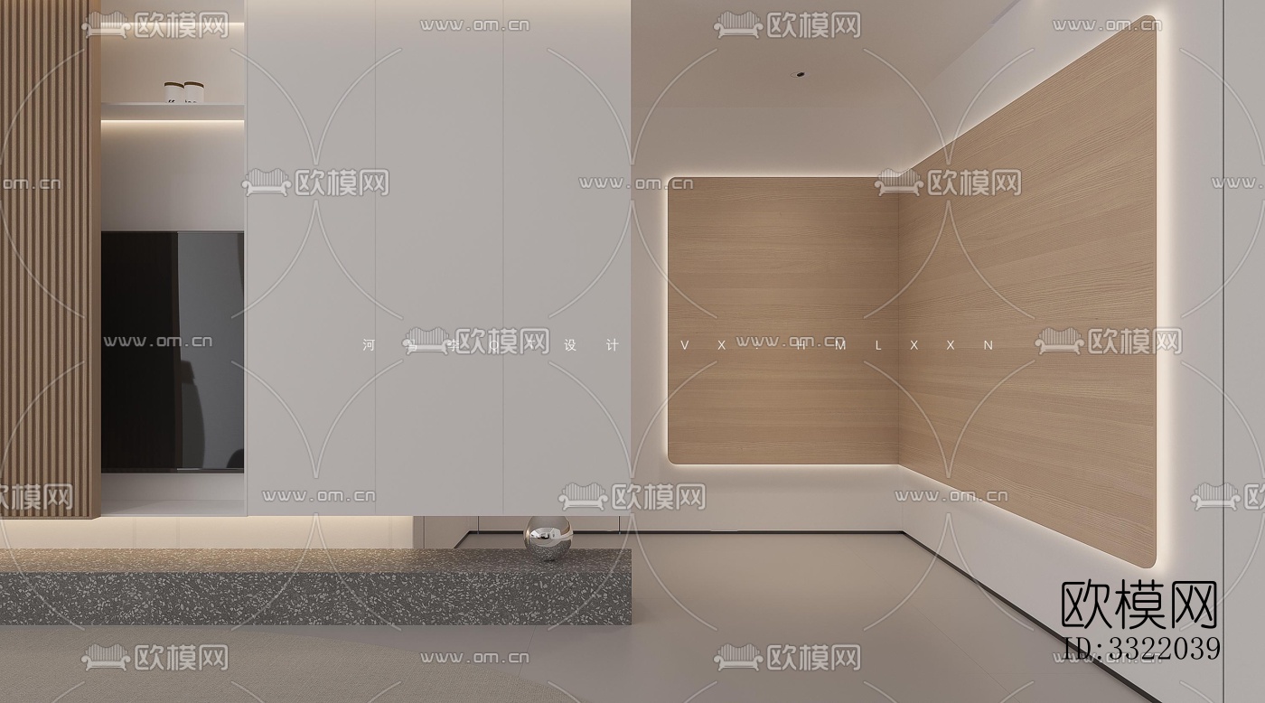 现代客厅效果图下载（渲染图3）