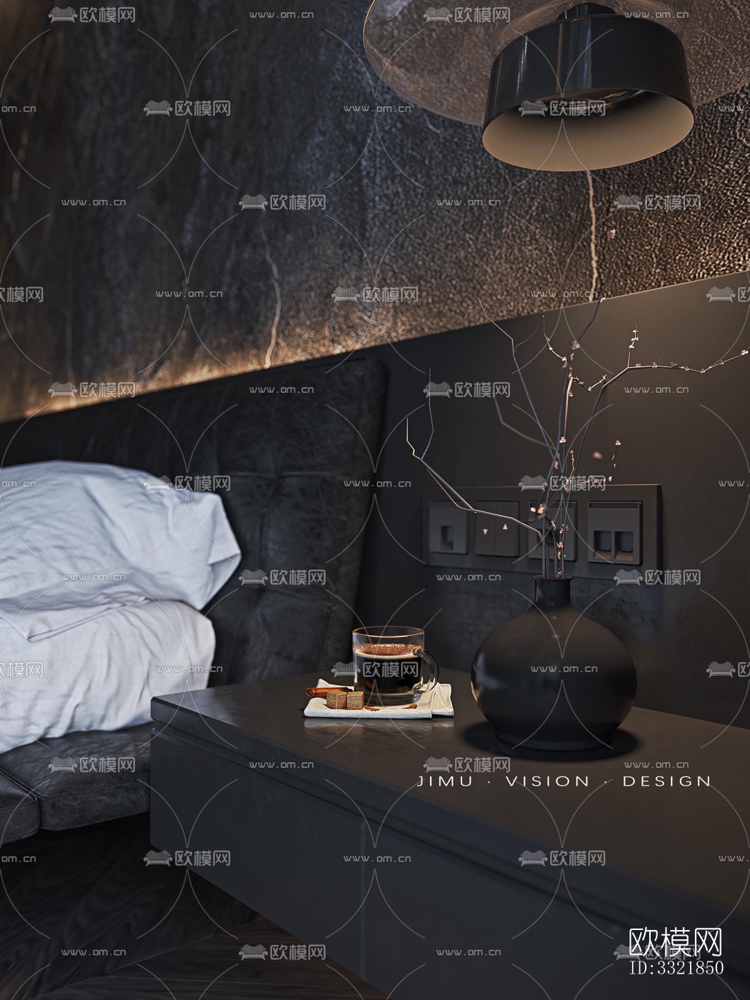 现代客厅效果图下载（渲染图2）