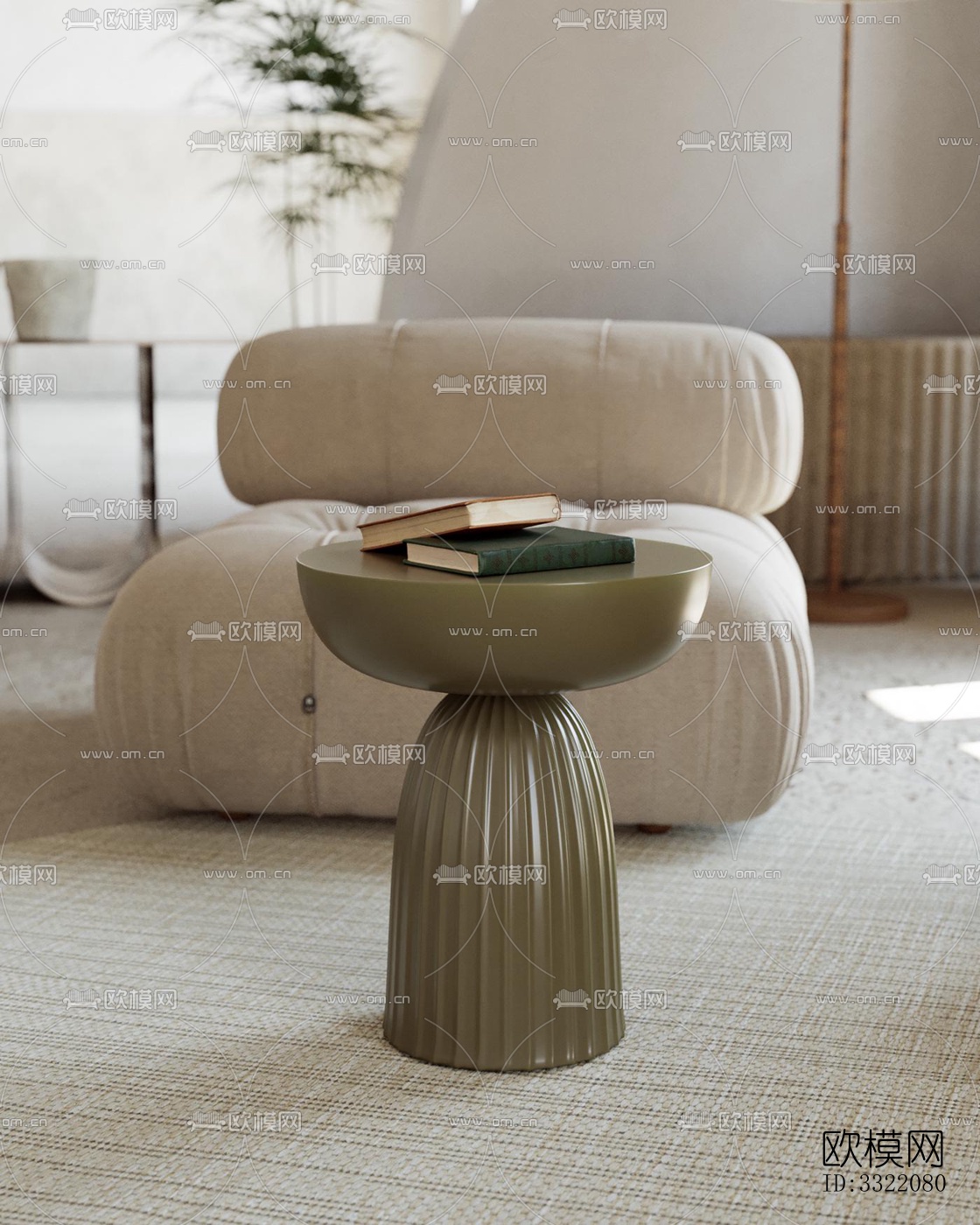 现代客厅效果图下载（渲染图4）