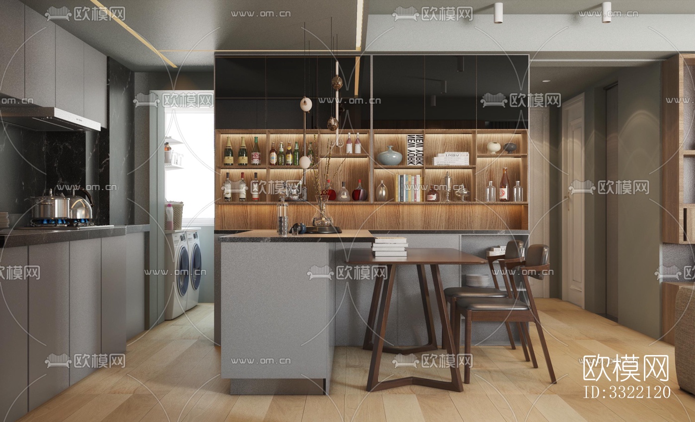 现代客厅效果图下载（渲染图9）