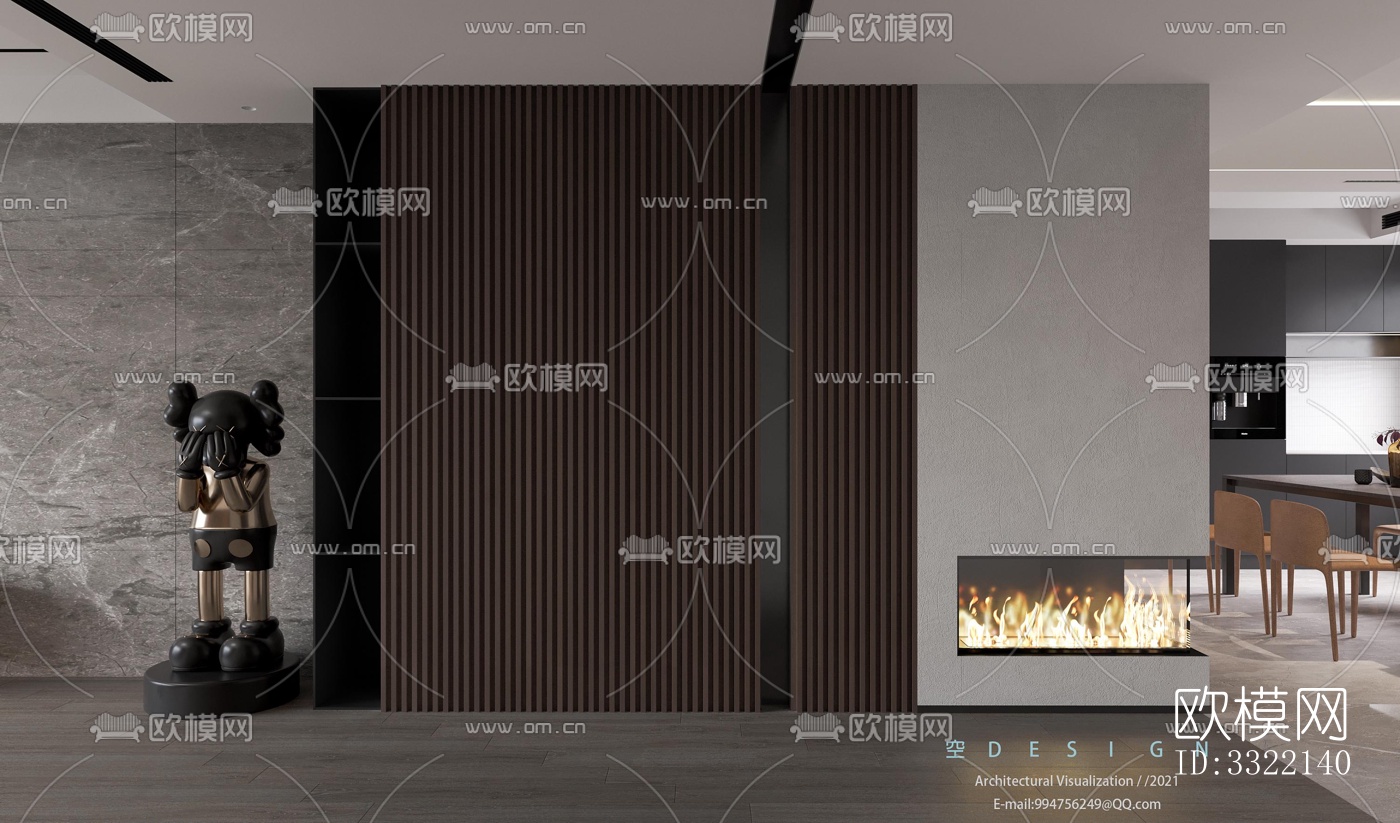 现代客厅效果图下载（渲染图1）
