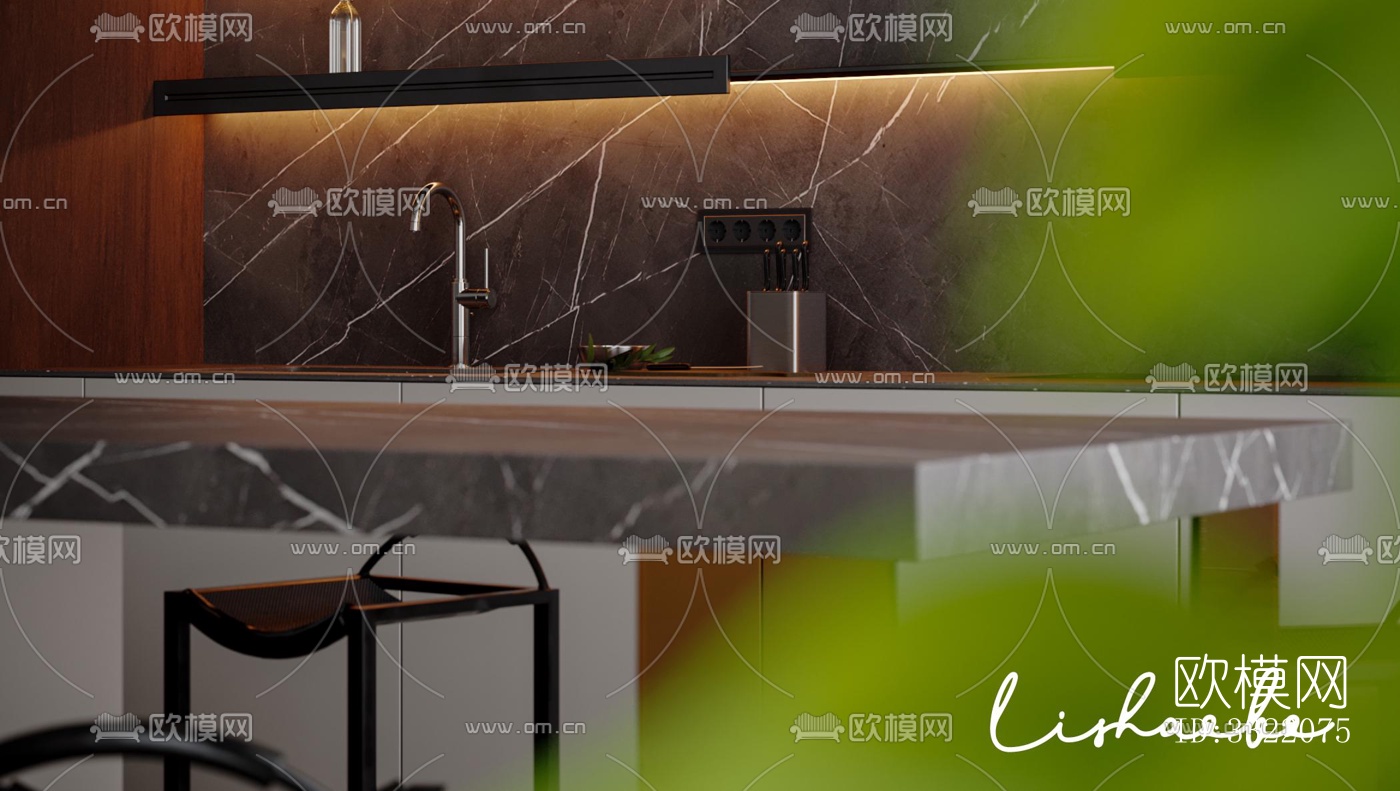 现代客厅效果图下载（渲染图3）