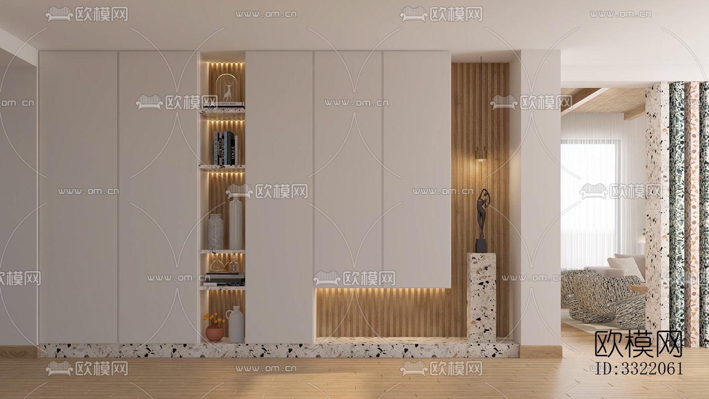 现代客厅效果图下载（渲染图6）