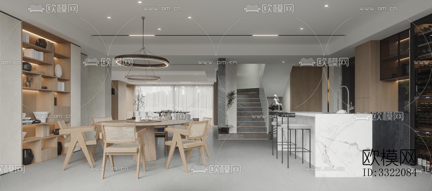 现代客厅效果图下载（渲染图1）